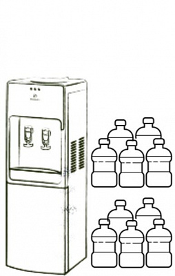 Аренда кулера + 10